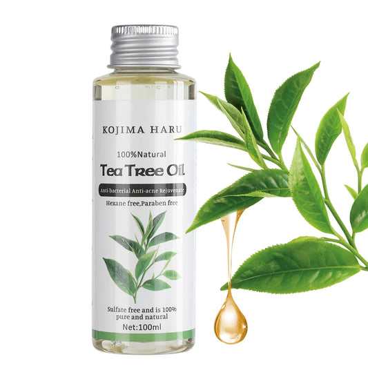 100ml/3.38oz Organic Tea Tree Oil Massage Face And Body Oil Relaxing Moisturizing Hydrating Best Skincare Control Product